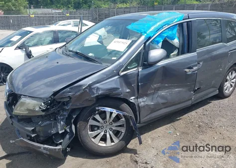 2014 Honda Odyssey Ex-L z USA, uszkodzony, nr VIN 5FNRL5H60EB112293